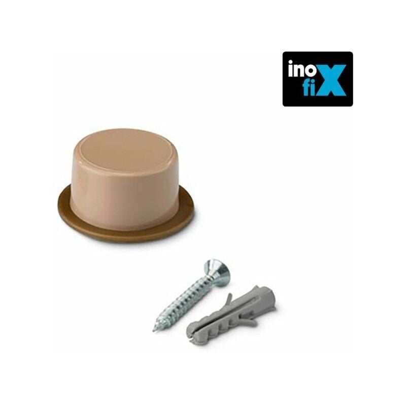 foto del prodotto fermaporta con vite beige blister 2 unit inofix