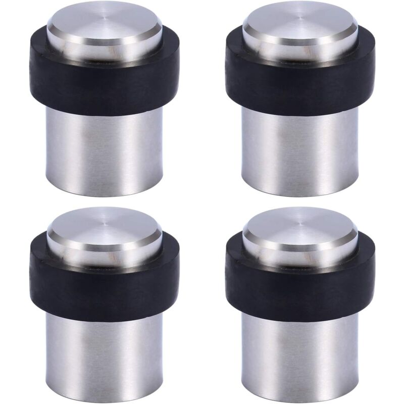 foto del prodotto fermaporta da pavimento in acciaio inossidabile da 4,5 cm set da 4 