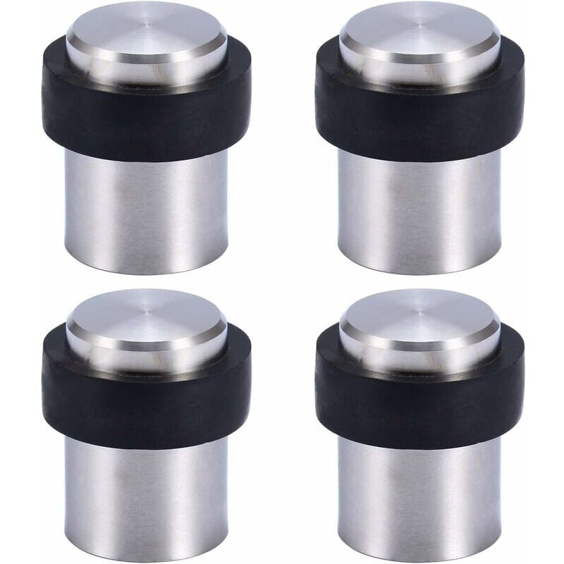 foto del prodotto fermaporta da pavimento in acciaio inossidabile da 4,6 cm set da 4 