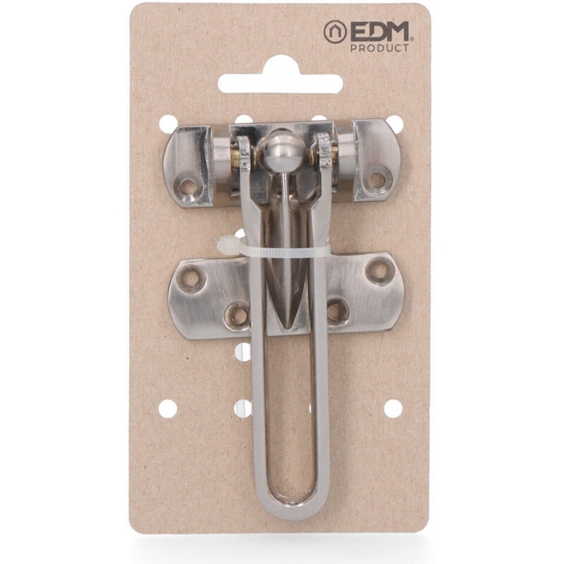 foto del prodotto fermaporta edm 85376 argentato zamak 105 mm sicurezza