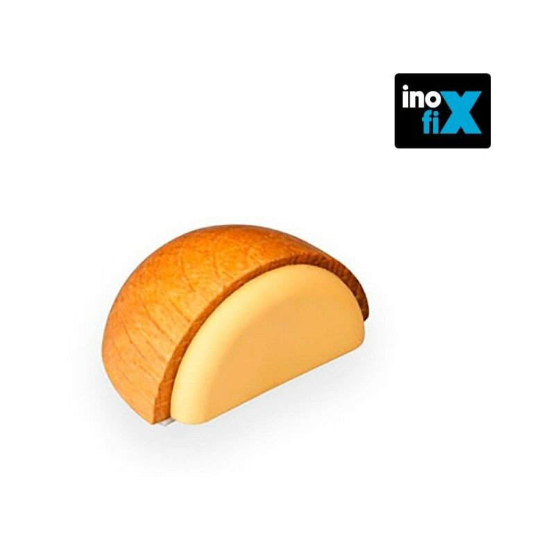 foto del prodotto fermaporta in legno ades. inofix col. quercia