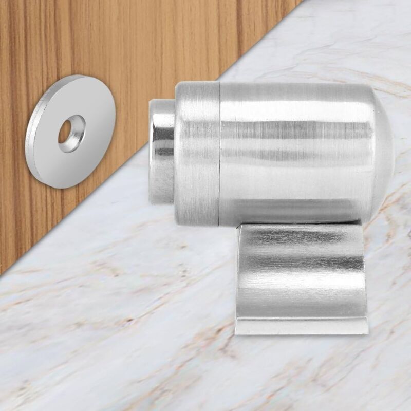 foto del prodotto fermaporta magnetico, fermaporta magnetico in acciaio inossidabile per casa e ufficio acciaio spazzolato 
