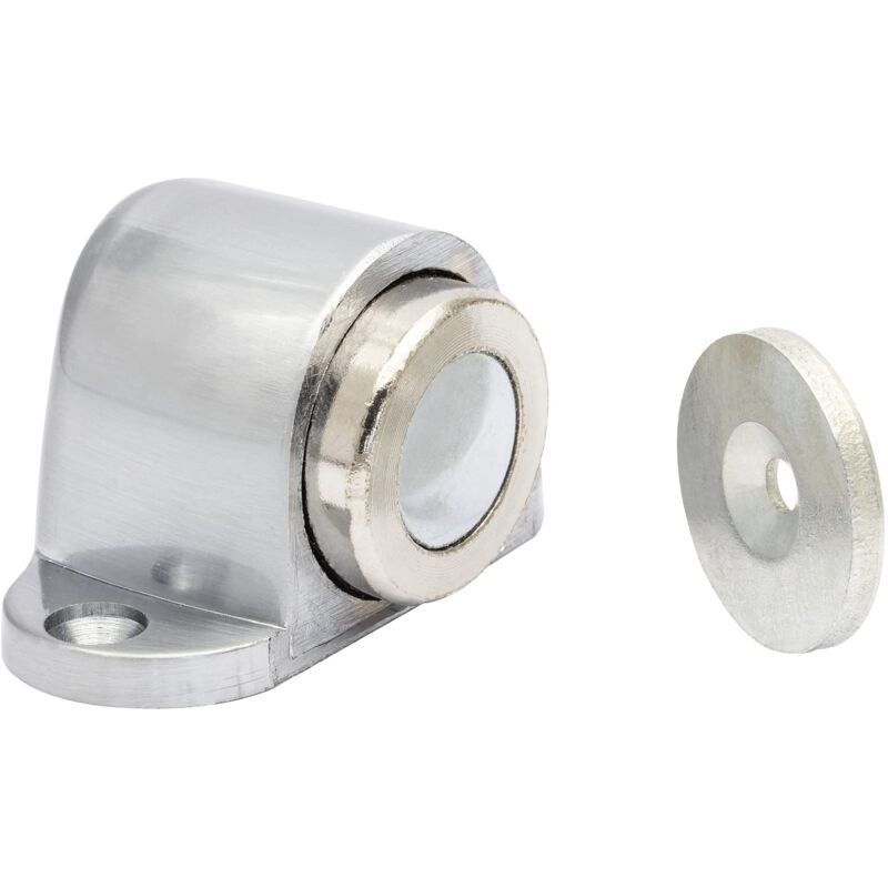 foto del prodotto fermaporta magnetico snap shut 52 x 33 x 30 mm i fermaporta a pavimento da avvitare i fermaporta pesante in zinco pressofuso cromato con calamita e