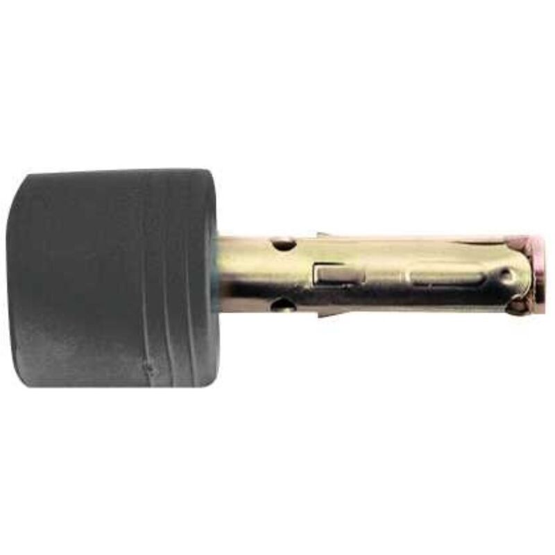 foto del prodotto fermaporta porta con tassello acciaio nero 25 mm pezzi 2 masidef
