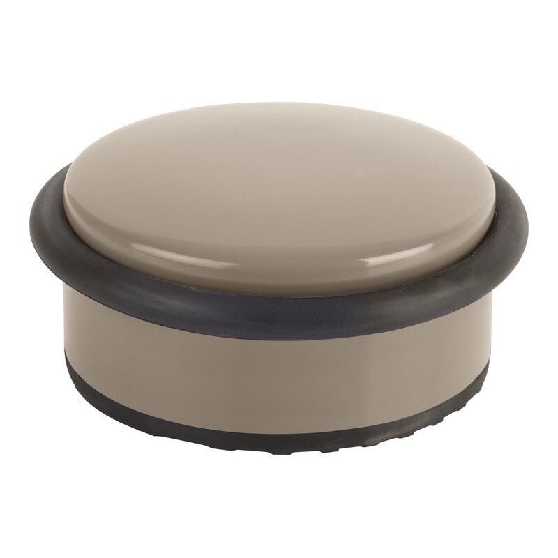 foto del prodotto fermaporta rimovibile suki acciaio inox bianco, l. 10,5 x a. 4,5 x p. 10,5 cm suki
