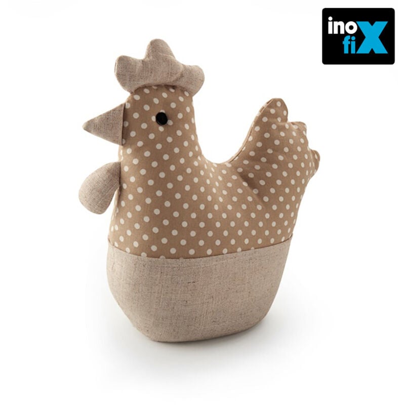 foto del prodotto fermaporta tessile 1kg beige gallina. inofix