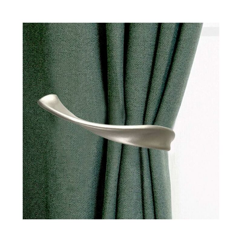 foto del prodotto fermatenda per tende da finestra, 2 pezzi, fermaglio per tende decorative, grigio, 