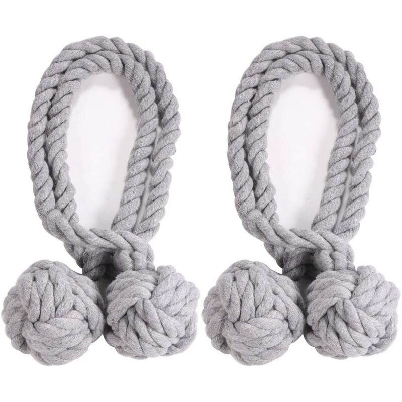 foto del prodotto fermatende, fibbia per tende, corda a doppia sfera, accessori per tende in cotone, fibbie per tende per casa, soggiorno, camera da letto, ufficio