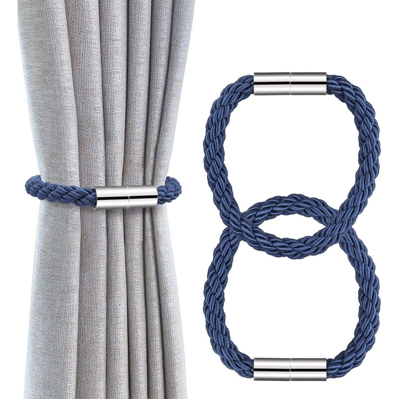 foto del prodotto fermatende magnetici per tende, fermatende magnetici resistenti, fibbie, cinghie per tende, per casa, ufficio, camera da letto, soggiorno, finestre