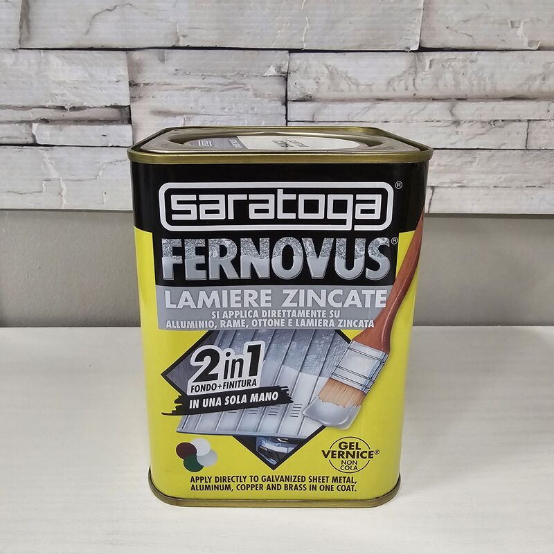 foto del prodotto fernovus lamiere zincate 750 ml. colore bianco brillante