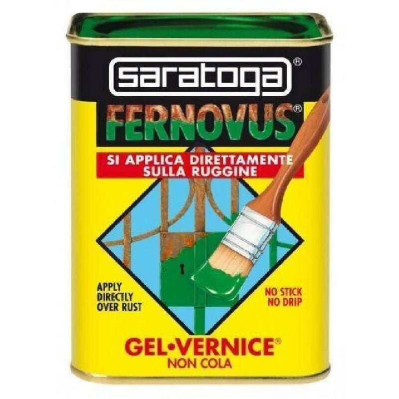 foto del prodotto fernovus vernice gel antiruggine 750 ml nero opaco saratoga