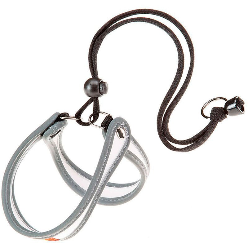 foto del prodotto ferplast agila 1 3 pettorina ergonomica con chiusura con cordino. vari colori e misure.. variante 1 misure a b 26 38 cm bianco