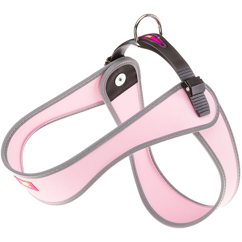 foto del prodotto ferplast agila 4 9 pettorina ergonomica per cani con microregolazione. vari colori e misure.. variante 8 misure a b 69 77 cm rosa