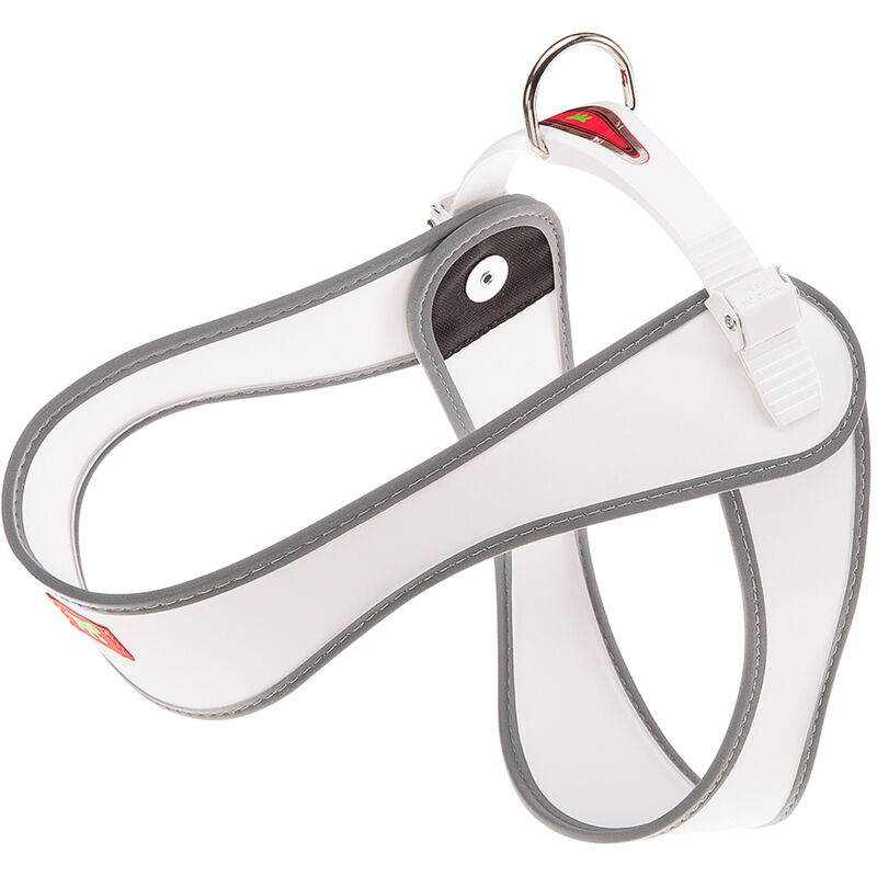 foto del prodotto ferplast - agila 4-9 pettorina ergonomica per cani con microregolazione. vari colori e misure.. variante 9 - misure a b 77-85 cm - bianco
