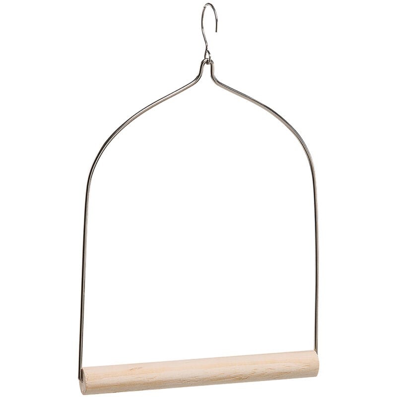 foto del prodotto ferplast altalena pa 4086 altalena per parrocchetti e calopsiti con posatoio in legno. variante pa 4086 misure 17 x h 24 cm 1.5 cm 