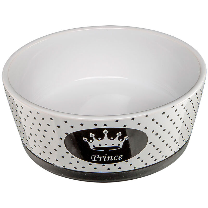 foto del prodotto ferplast alya 1,1 l ciotola in ceramica per cani e gatti . variante alya misure 18.6 x h 7.2 cm 1.1 l bianco