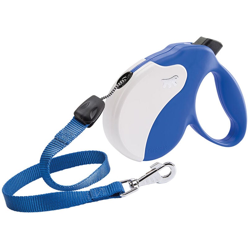 foto del prodotto ferplast amigo cord guinzaglio allungabile con cordino. 4 misure e vasta scelta di colori.. variante l misure 16 x 3.8 x h 15 cm blu