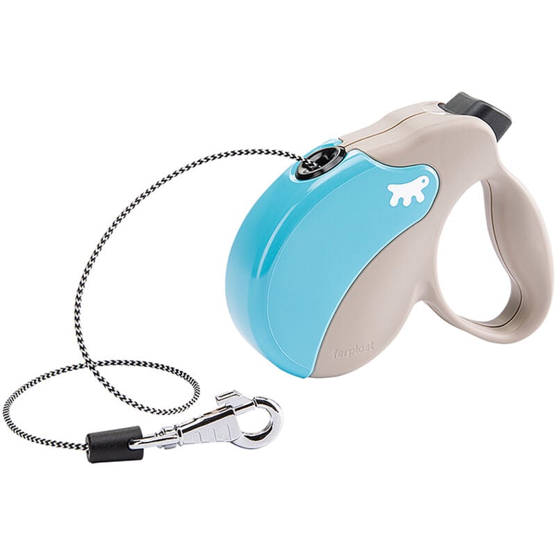 foto del prodotto ferplast amigo cord guinzaglio allungabile con cordino. 4 misure e vasta scelta di colori.. variante mini misure 12 x 3 x h 10 cm azzurro
