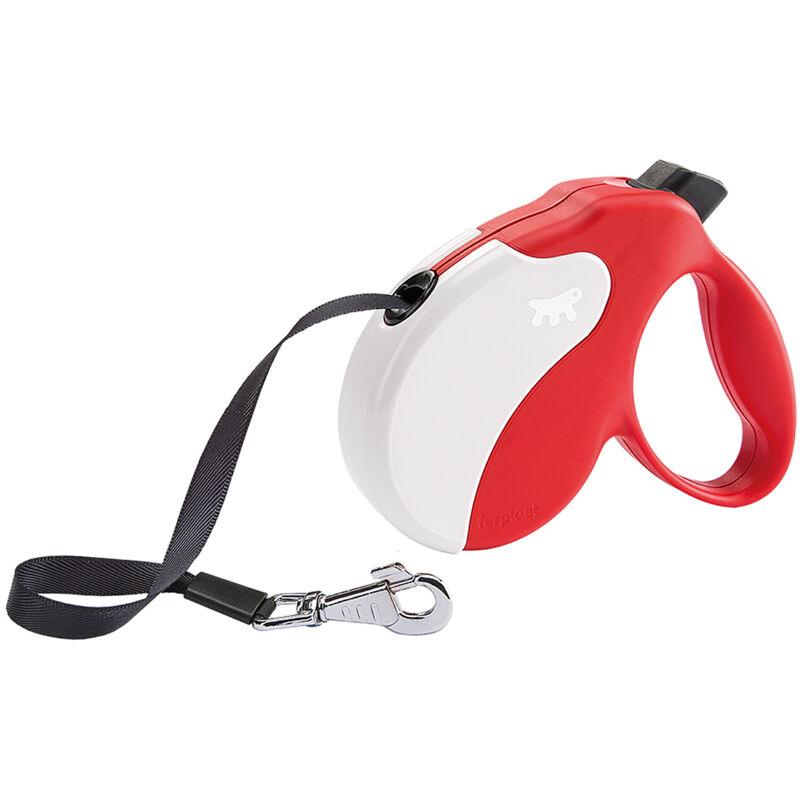foto del prodotto ferplast amigo tape guinzaglio allungabile con fettuccia estensibile. 4 misure, vasta gamma colori.. variante m misure 15 x 3.6 x h 14 cm rosso
