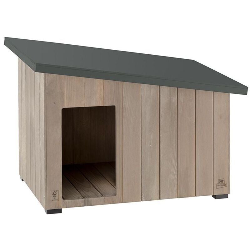 foto del prodotto ferplast - argo cuccia in legno di pino nordico fsc. varie misure. . variante 60 - misure: 69.5 x 54.5 x h 52 cm -