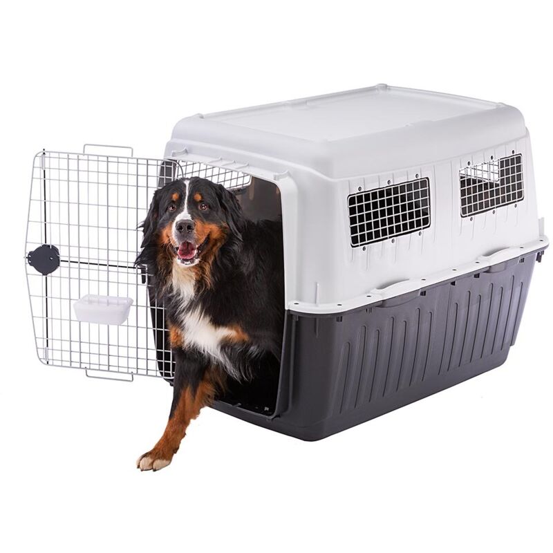 foto del prodotto ferplast atlas 80 trasportino per cani di taglia grande. . variante atlas 80 misure 80 x 118 x h 88 cm grigio