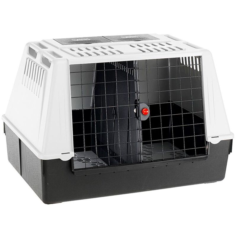 foto del prodotto ferplast atlas car trasportino per cani per viaggi in automobile. varie misure.. variante 100 misure 100 x 60 x h 66 cm grigio
