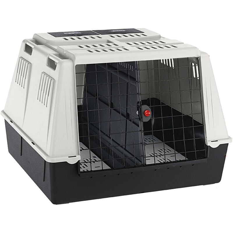 foto del prodotto ferplast atlas car trasportino per cani per viaggi in automobile. varie misure.. variante maxi misure 100 x 80 x h 71 cm grigio