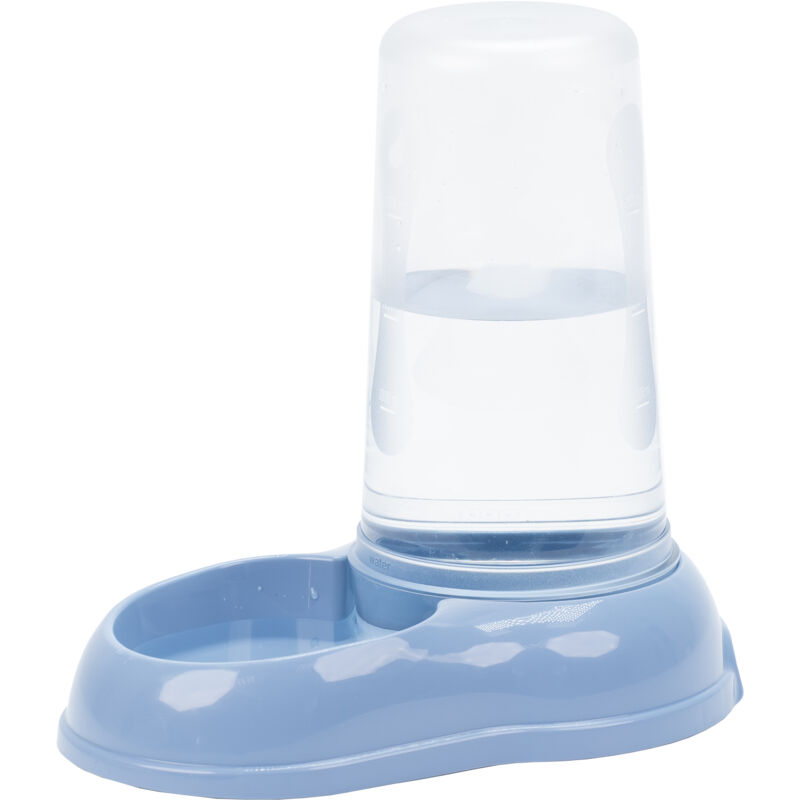 foto del prodotto ferplast azimut dispenser di crocchette o acqua in vari colori e misure. variante 1500 misure 16.5 x 25 x h 24.5 cm 1.5 l blu
