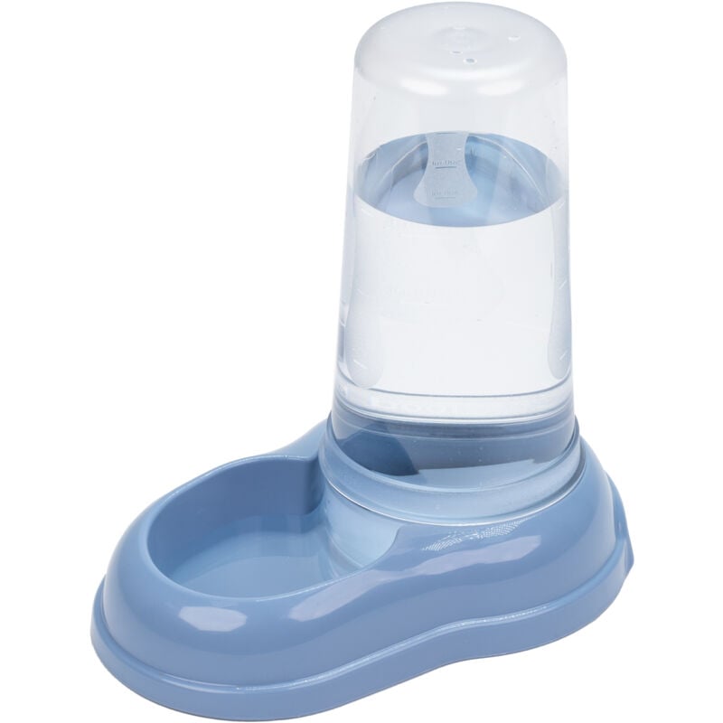foto del prodotto ferplast azimut dispenser di crocchette o acqua in vari colori e misure. variante 600 misure 12.5 x 19 x h 19.5 cm 0.6 l azzurro