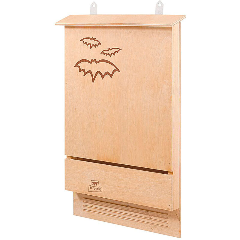 foto del prodotto ferplast bat house casetta per pipistrelli in legno fsc. variante bat house misure 39 x 7 x h 58 cm 
