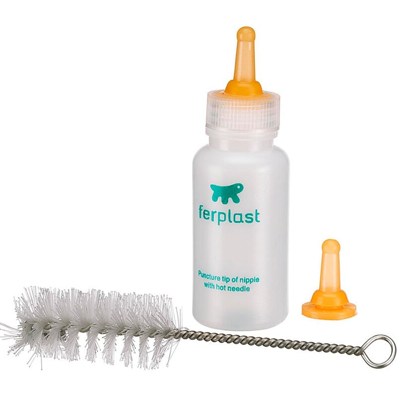 foto del prodotto ferplast biberon pa 5502 biberon per gattini e cuccioli di cane 2 misure. variante pa 5502 misure 3.5 x h 11 cm 0.05 l 