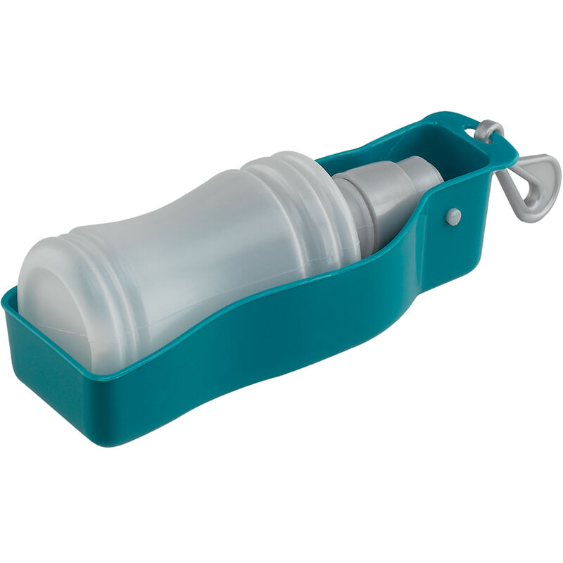 foto del prodotto ferplast borraccia borraccia da viaggio per cani e gatti . variante pa 5505 misure 19.5 x 6.7 x h 6.2 cm 0.25 l blu