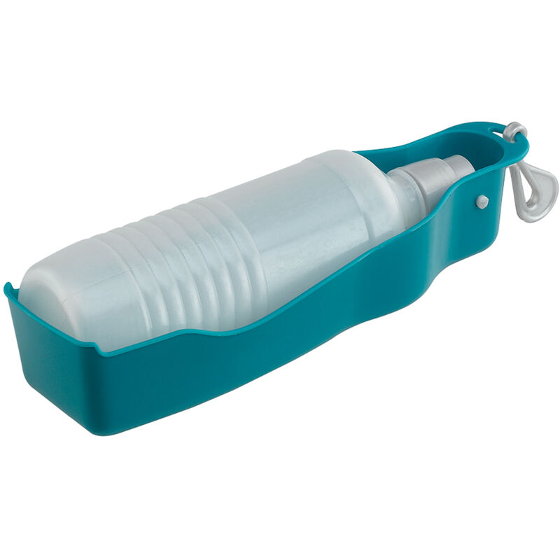 foto del prodotto ferplast borraccia borraccia da viaggio per cani e gatti . variante pa 5508 misure 29.5 x 7.8 x h 7 cm 0.75 l blu