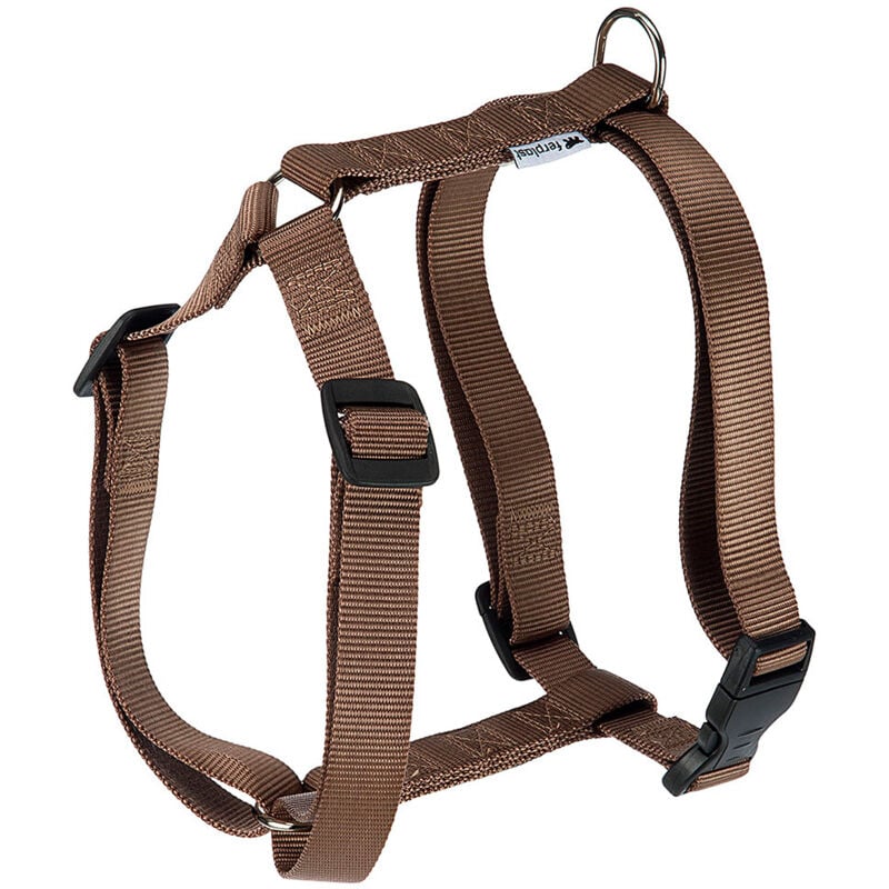 foto del prodotto ferplast champion p pettorina in nylon per cani. vari colori, varie misure.. variante extra large misure a 53 84 cm b 60 98 cm 25 mm marrone
