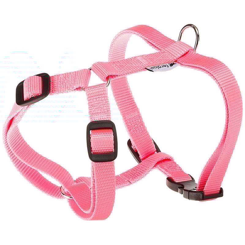 foto del prodotto ferplast champion p pettorina in nylon per cani. vari colori, varie misure.. variante medium misure a 37 57 cm b 44 72 cm 15 mm rosa