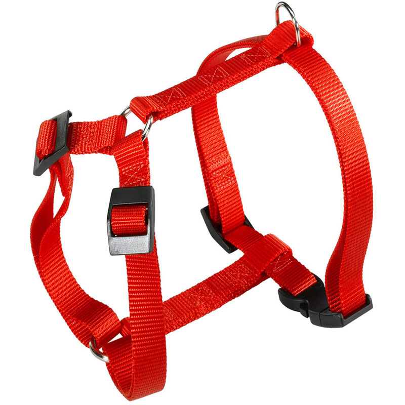 foto del prodotto ferplast champion p pettorina in nylon per cani. vari colori, varie misure.. variante medium misure a 37 57 cm b 44 72 cm 15 mm rosso