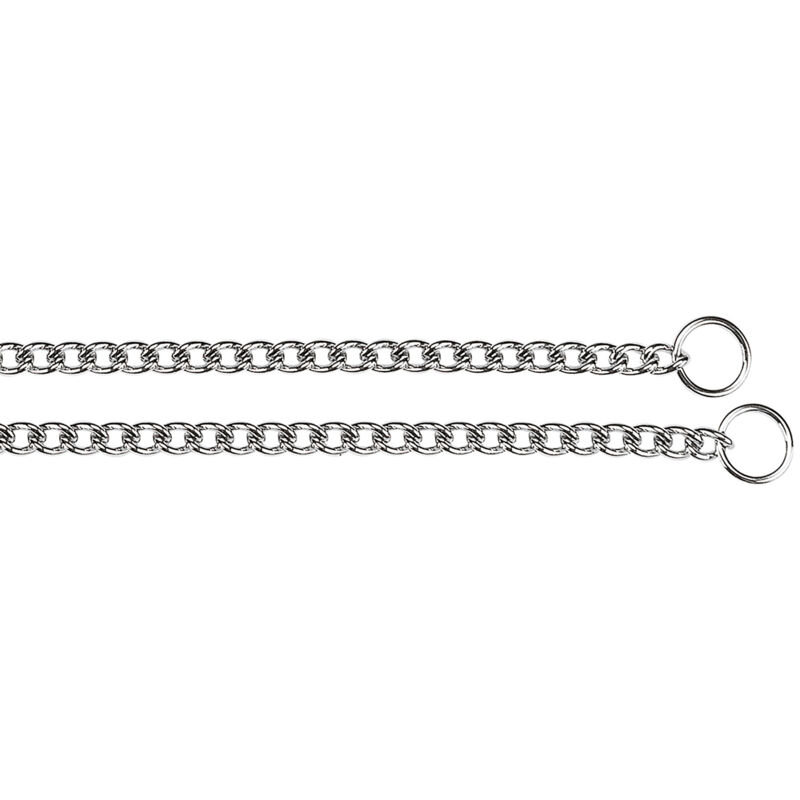 foto del prodotto ferplast chrome cs collare a strangolo per cani in acciaio cromato 8 misure. variante cs1624 misure a 50 cm 