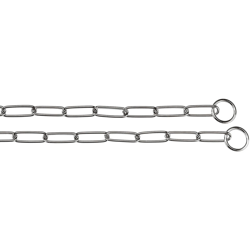 foto del prodotto ferplast chrome csp collare a strangolo per cani in acciaio cromato 6 misure. variante csp40126 misure a 56 cm 