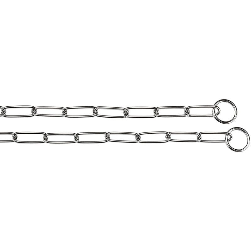 foto del prodotto ferplast chrome csp collare a strangolo per cani in acciaio cromato 6 misure. variante csp40132 misure a 68 cm 