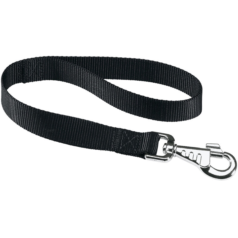 foto del prodotto ferplast club gm guinzaglio corto per cani in nylon. variante misure 25 mm x l 45 cm nero