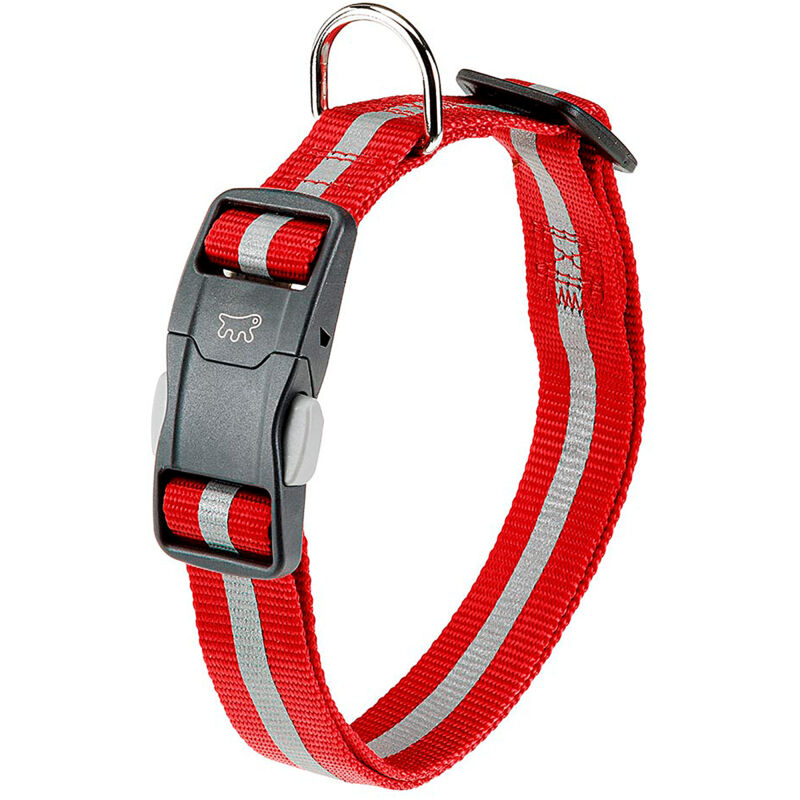 foto del prodotto ferplast club reflex c collare riflettente per cani con fibbia magnetica. vari colori e misure. . variante c20 56 misure a 36 56 cm b 20 mm