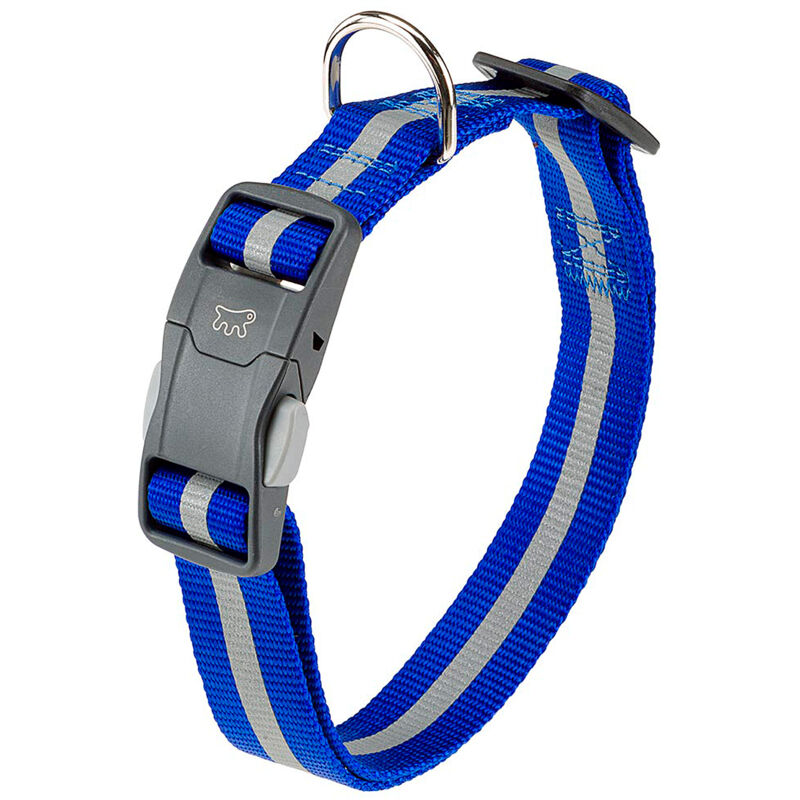 foto del prodotto ferplast club reflex c collare riflettente per cani con fibbia magnetica. vari colori e misure. . variante c20 56 misure a 36 56 cm b 20 mm