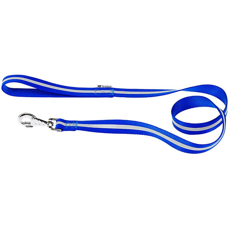 foto del prodotto ferplast club reflex g guinzaglio riflettente per cani completo di moschettone automatico varie misure e colori. variante g20 120 misure 20 mm