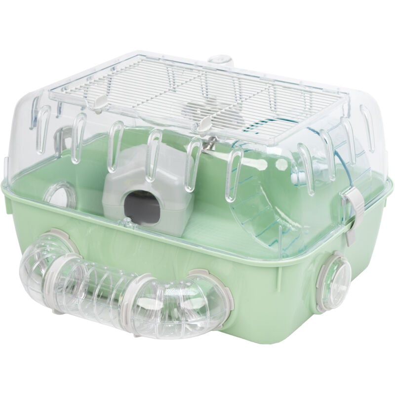 foto del prodotto ferplast combi 1 gabbietta compatta per criceti . variante combi 1 misure 40.5 x 29.5 x h 22.5 cm bianco