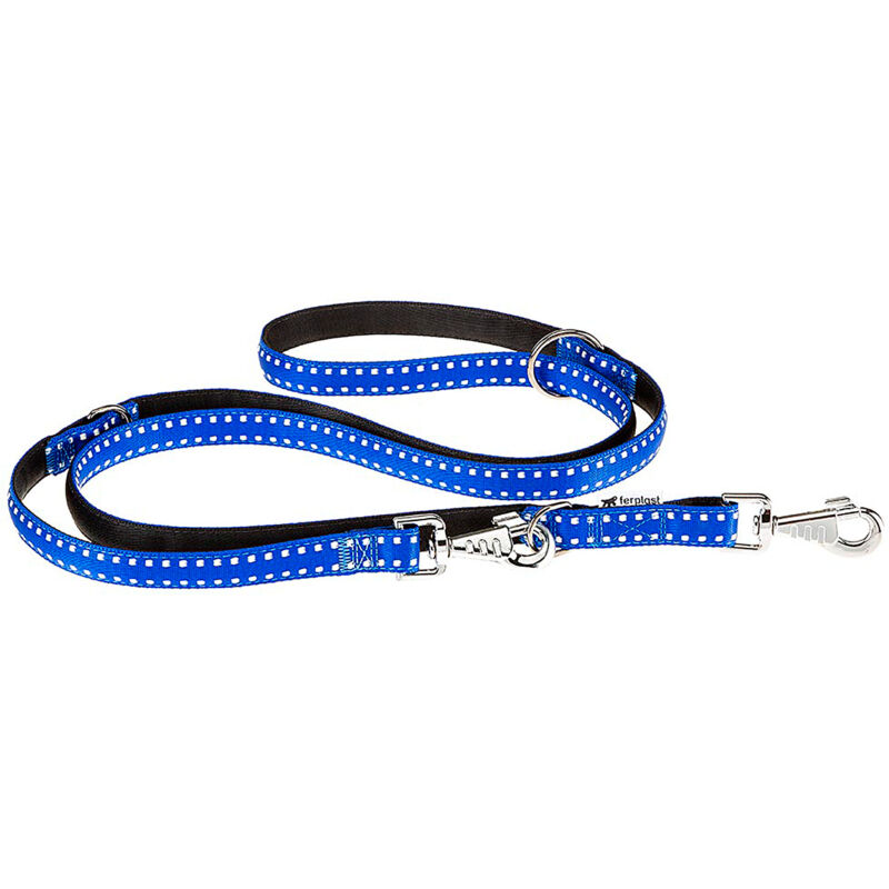 foto del prodotto ferplast cricket ga guinzaglio da addestramento per cani. vari colori e misure.. variante ga15 200 misure 15 mm x l 200 cm blu