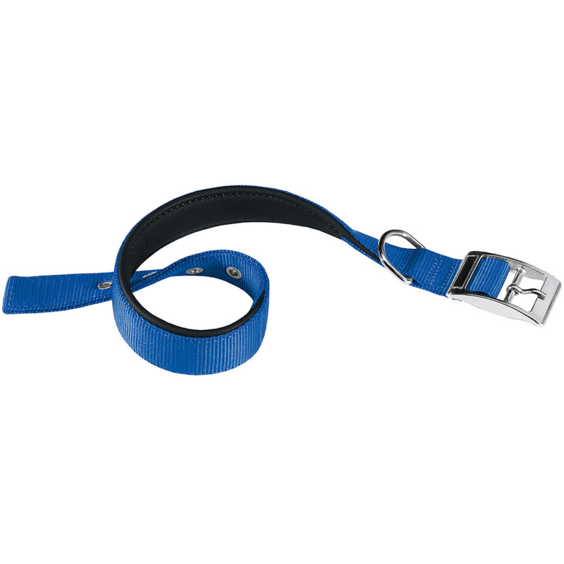 foto del prodotto ferplast daytona c collare in nylon con soffice imbottitura in vari colori e misure. variante c15 35 misure blu