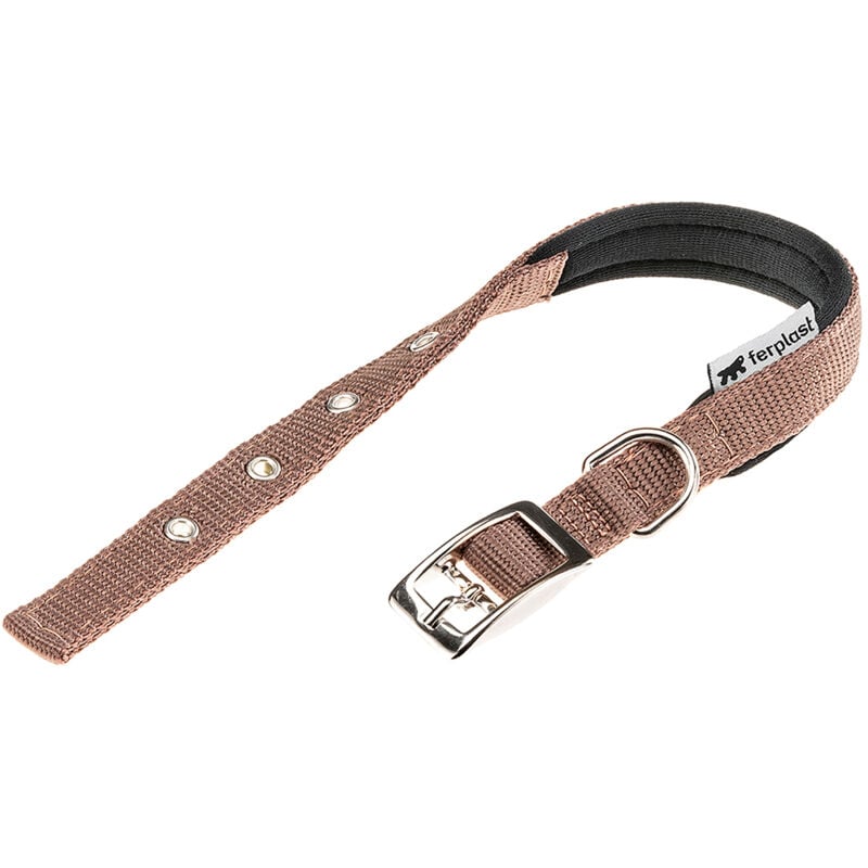 foto del prodotto ferplast daytona c collare in nylon con soffice imbottitura in vari colori e misure. variante c15 35 misure marrone
