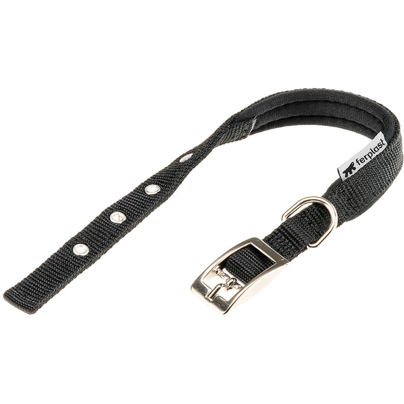 foto del prodotto ferplast daytona c collare in nylon con soffice imbottitura in vari colori e misure. variante c15 35 misure nero