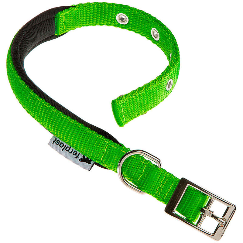 foto del prodotto ferplast daytona c collare in nylon con soffice imbottitura in vari colori e misure. variante c15 35 misure verde acido