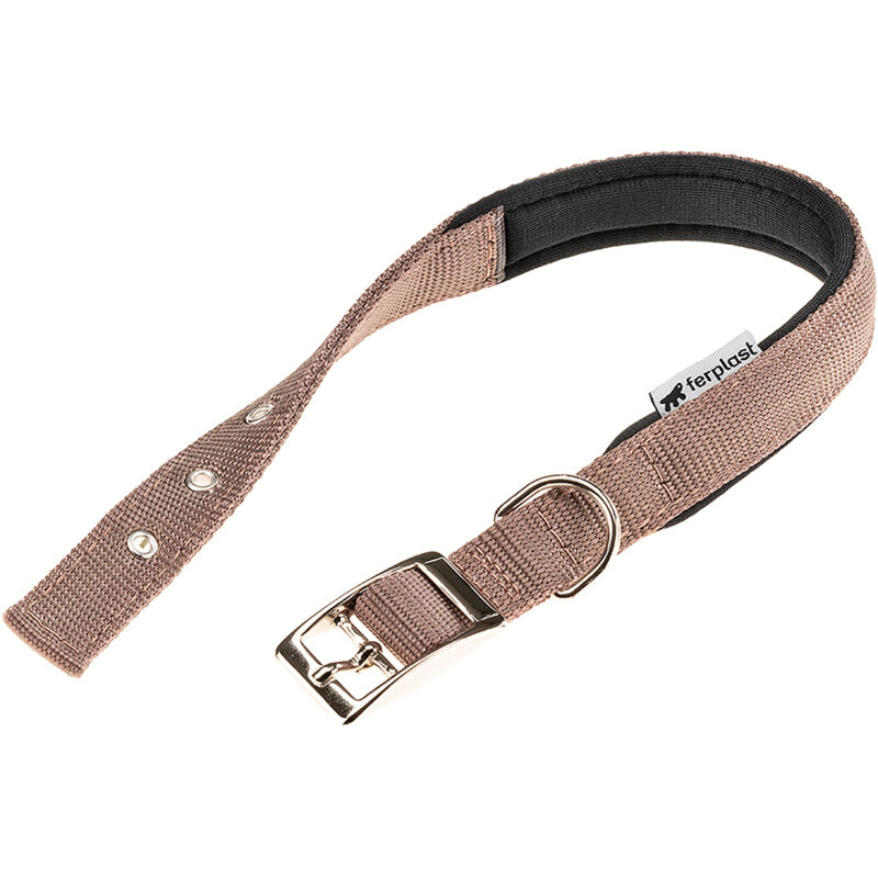 foto del prodotto ferplast daytona c collare in nylon con soffice imbottitura in vari colori e misure. variante c20 43 misure marrone